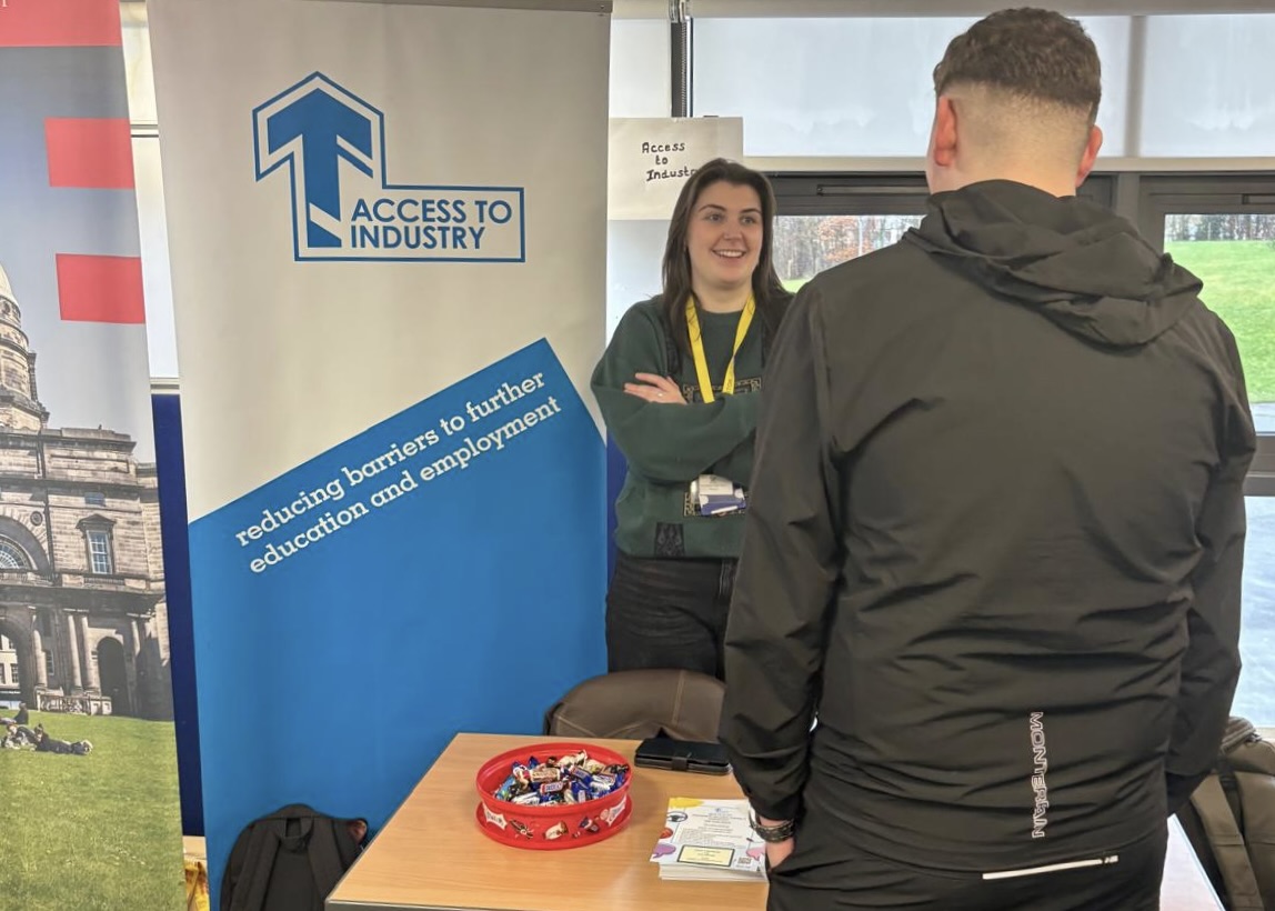 Our EdinMe team at Gracemount High School's Careers Fair 